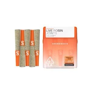 Sherbinskis- Sunset Sherbert Live Rosin Mini Prerolls 5pk 2.5g (H)