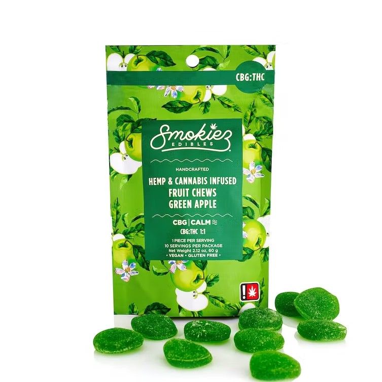 Green Apple 100mg CBG : 100mg THC
