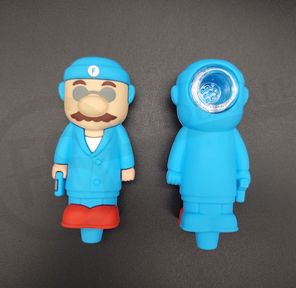 4" Fernando Silicone Pipe - Blue, Yellow or Green