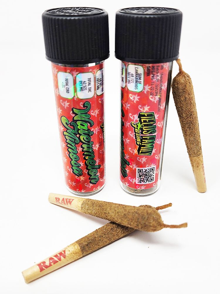 Fields Family Farmz - Watermelon Gushers Diamond & Kief Infused Pre-Rolls 3 Pack 2.1g