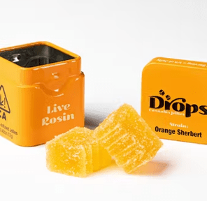 Drops- Orange 2-Piece (Creative) Gummies 100mg
