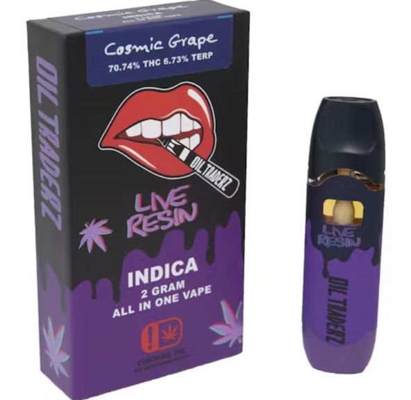 Cosmic Grape Live Resin Disposable - Oil Traderz (Indica)