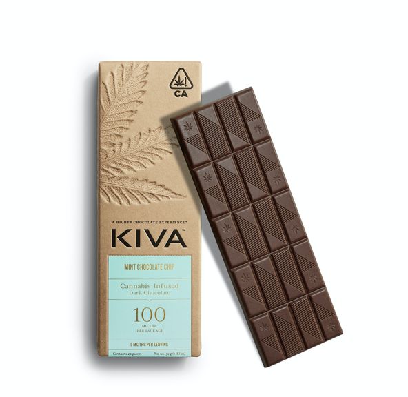 Kiva | Mint Dark Chocolate | 100mg