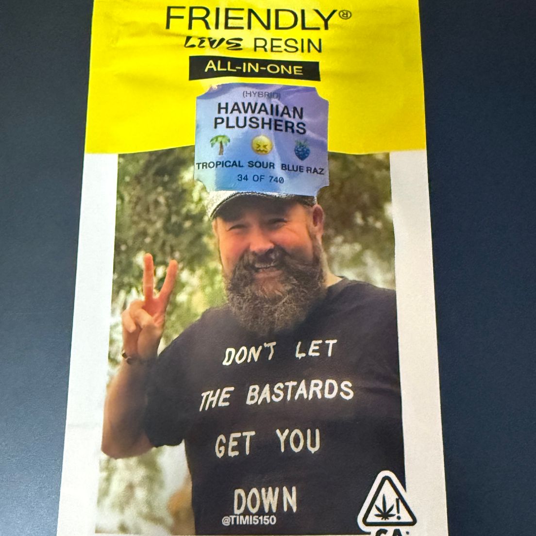 Friendly Brand- Hawaiin Plushers Live Resin AIO 1g (H)