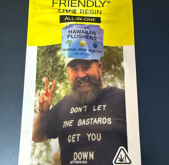 Friendly Brand- Hawaiin Plushers Live Resin AIO 1g (H)