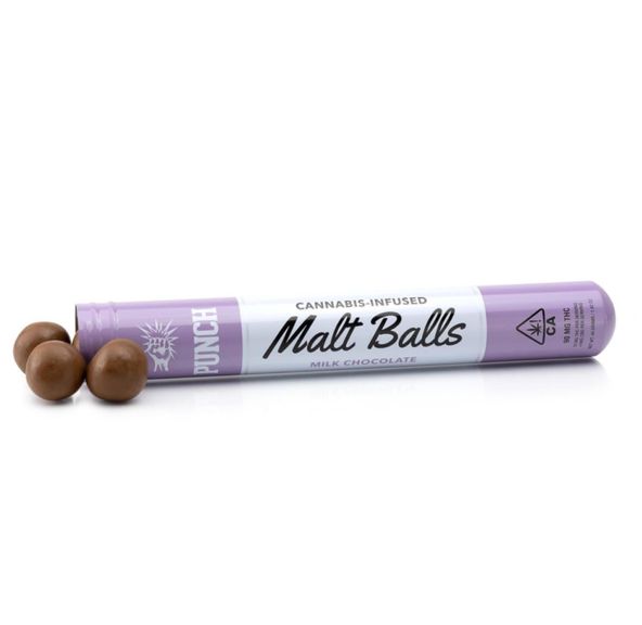 1. Punch 100mg THC Malt Balls - Dark Chocolate Mocha