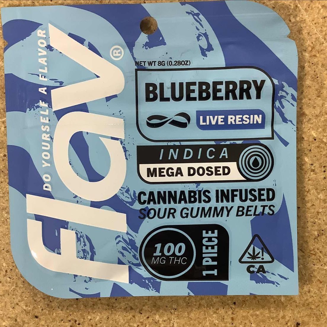 Flav - Macro Belt - Blueberry - Live Resin - 100mg