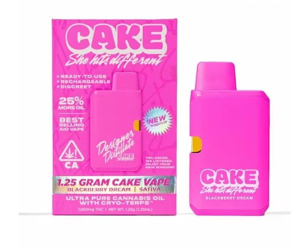 Cake - Blackberry Dream Designer Distillate Disposable Vape 1.25g