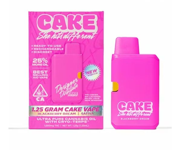 Cake - Blackberry Dream Designer Distillate Disposable Vape 1.25g