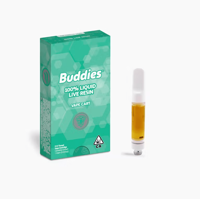 Buddies Live Resin Cartridge Afghan OG Lemon 1g