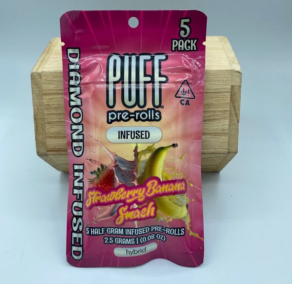 Puff - Strawberry Banana Smash 2.5g Multipack Infused Preroll