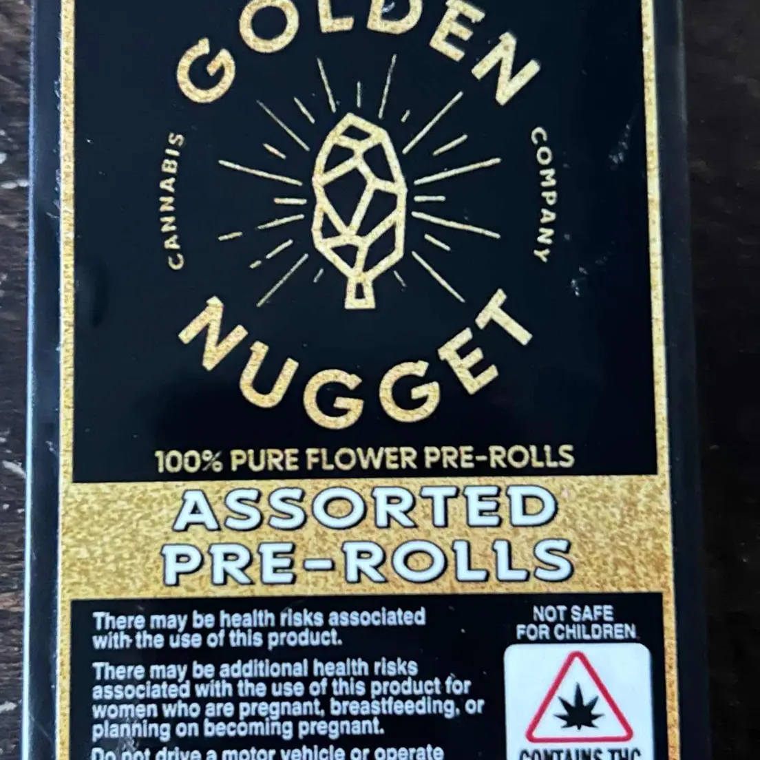 Assorted | 5 Pack 1g Prerolls | Golden Nuggets