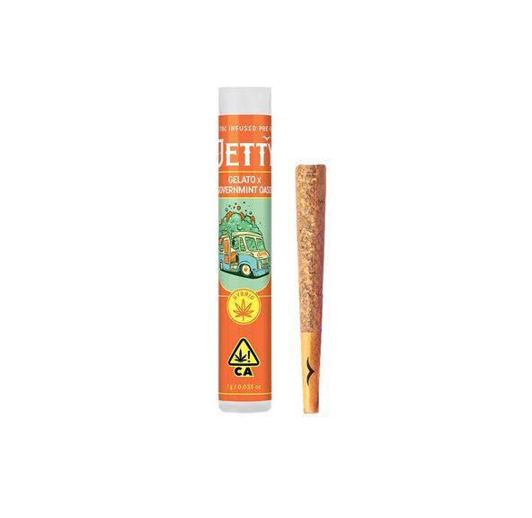 Jetty High THC Infused Pre-roll Gelato x Governmint Oasis 1g