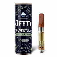 Jetty Extracts- Grapes N Cream Solventless Live Rosin Cartridge 1g (H)