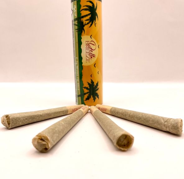 4g Blasted Blue Cookies (Hybrid) Diamond/THCA Infused Prerolls - Delta Breeze