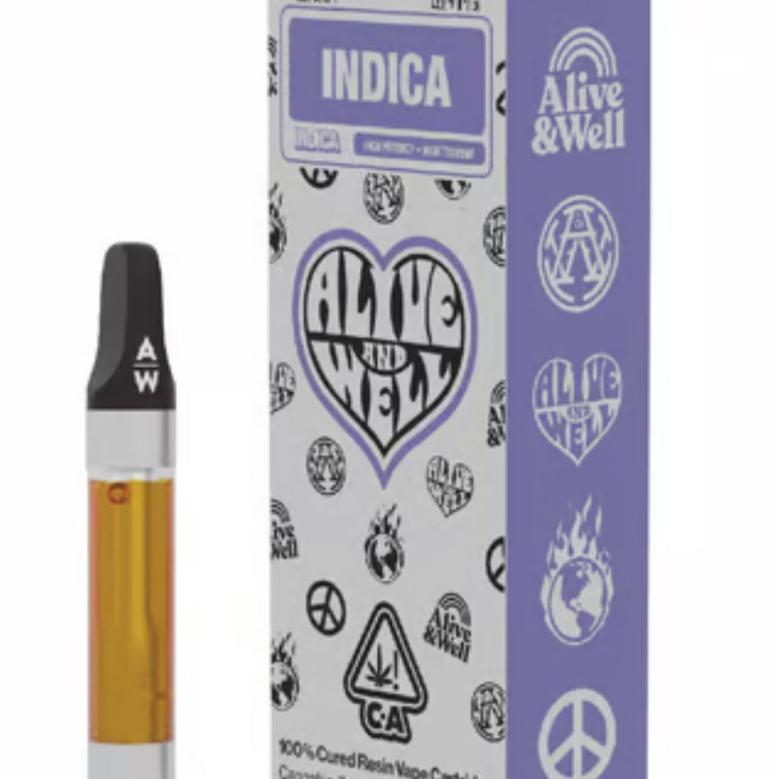 Alive & Well - Papaya Punch 100% Cured Resin Vape Cartridge 1g