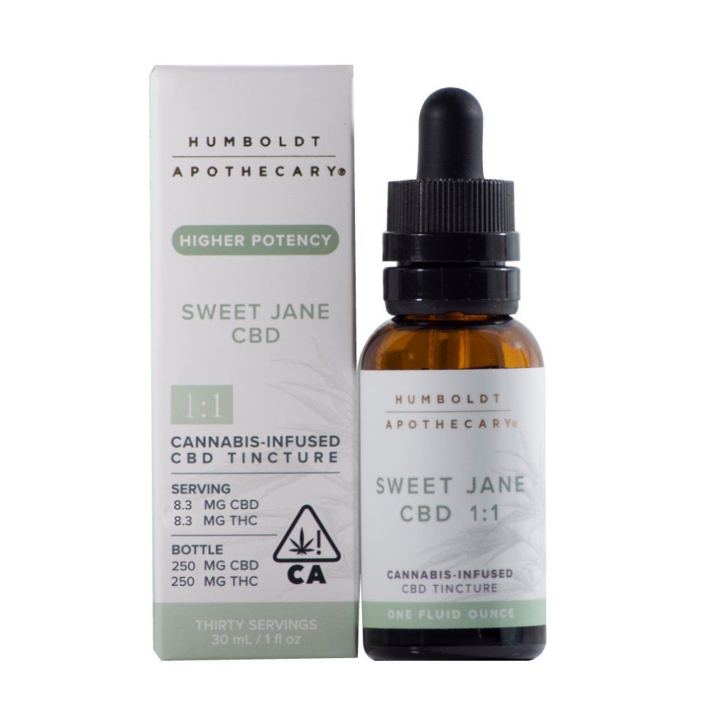 Humboldt Apothecary 250 mg CBD 250 mg THC Sweet Jane CBD 1:1 1oz Tincture $65.04