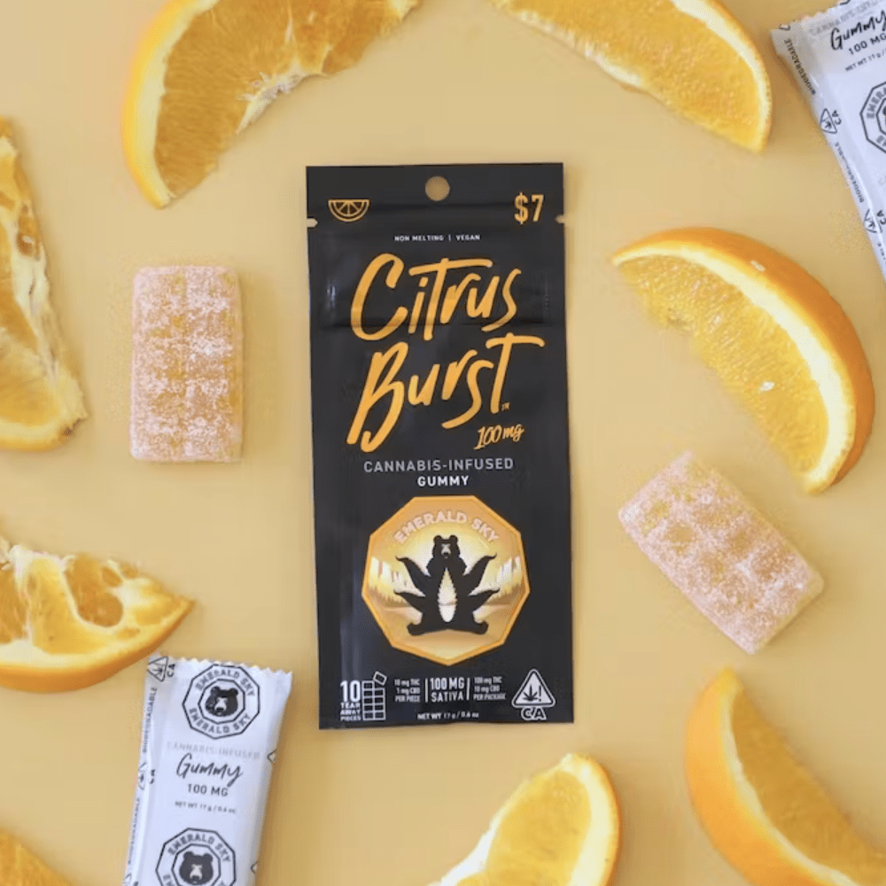 Emerald Sky Citrus Burst Single 100mg Gummy