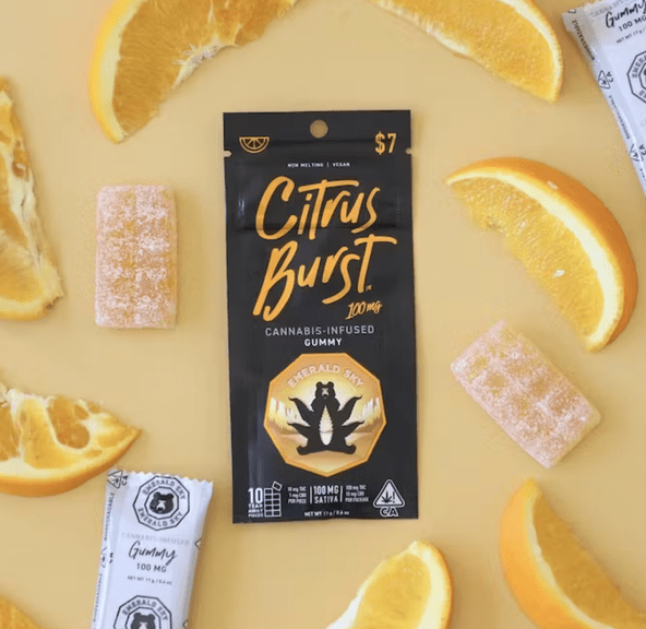 Emerald Sky Citrus Burst Single 100mg Gummy