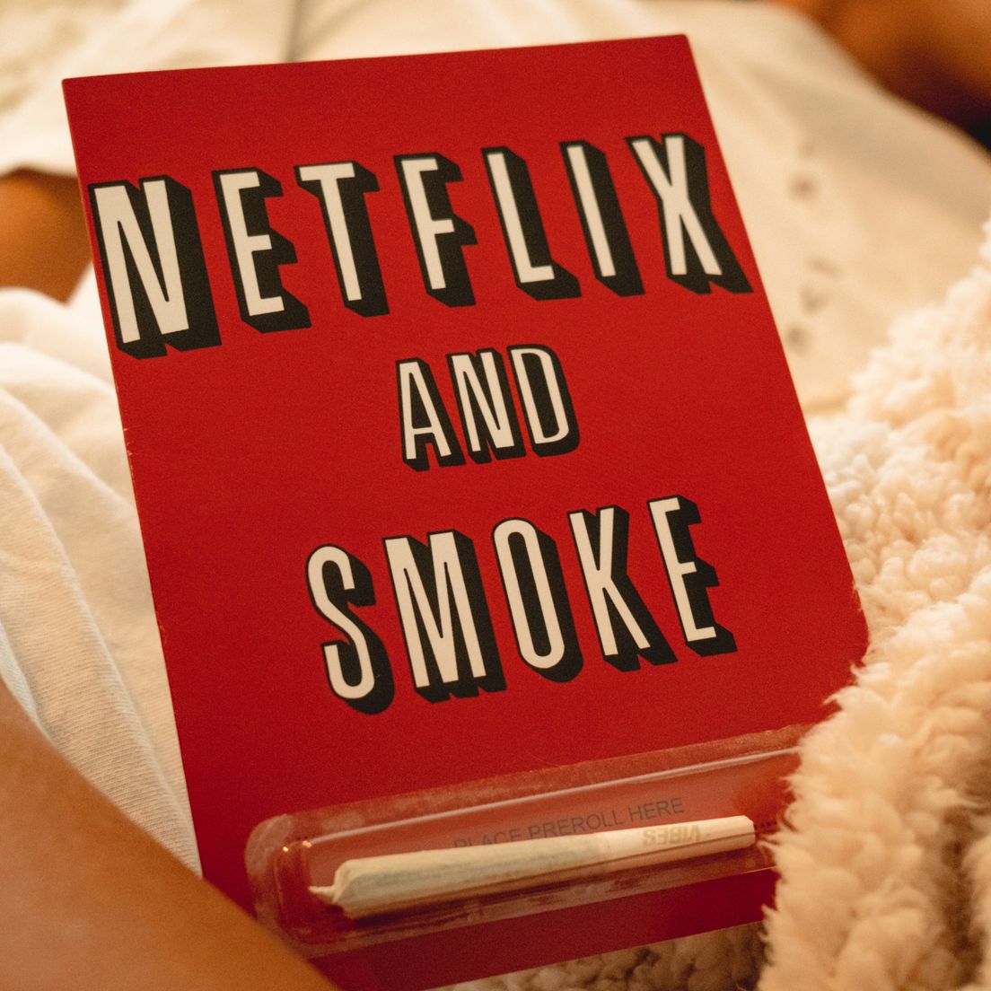 420 Greeting Card W/ Joint Holder " Netflix & Smoke?" $8