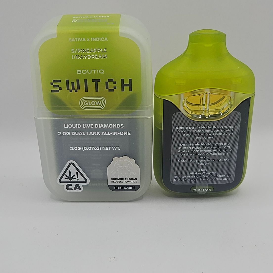 Boutiq Switch / Glow - Disposable - Pineapple x Daydream - 2G
