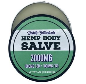 Bebe's Botanicals Hemp Body Salve 2000mg CBD : CBG (tin)