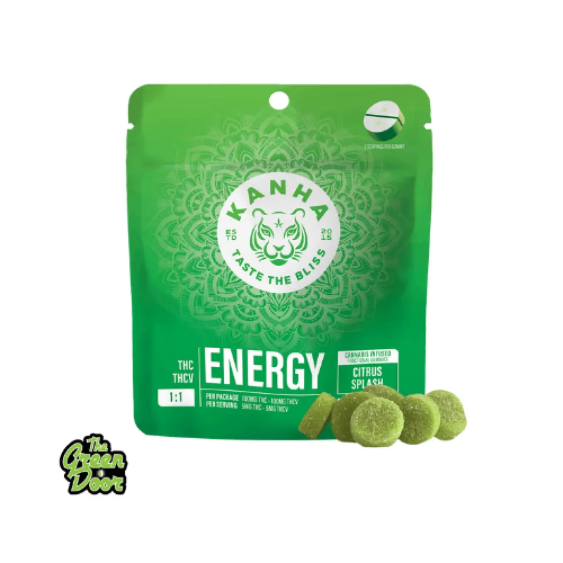 Kanha - Citrus Splash Energy 1:1 - 10Pk - 100MG