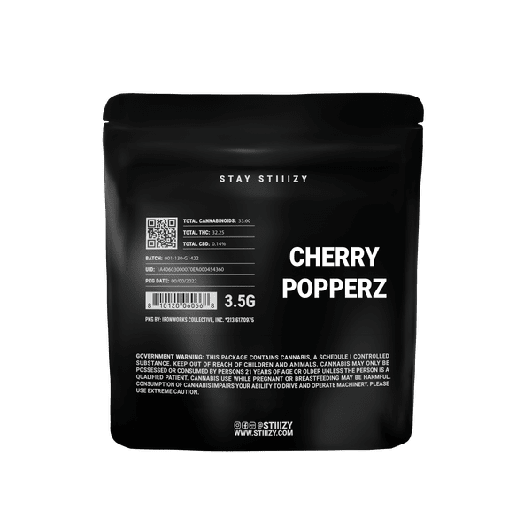 STIIIZY - 3.5G BLACK LABEL - Cherry Popperz 3.5g