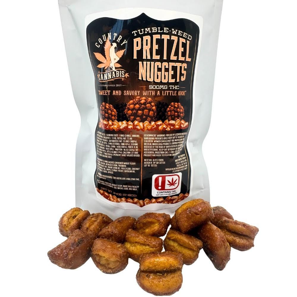 Country Cannabis 500mg Tumbleweed Pretzels