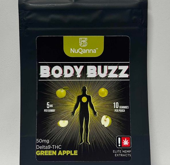 Body Buzz Gummy: Green Apple D9