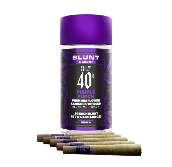 STIIIZY - 40's Mini Blunt Multi-Pack (x5) .5g Prerolls - 2.5g - Purple Punch