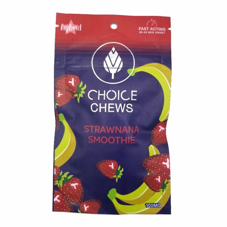 AU - Choice Chews - Strawnana Smoothie - 100mg