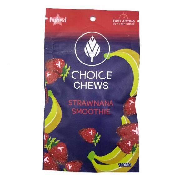 AU - Choice Chews - Strawnana Smoothie - 100mg