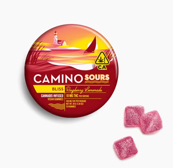 Camino Sours Raspberry Lemonade 'Bliss' 10mg Gummies