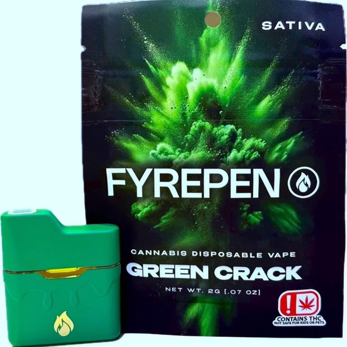 FYREPEN GREEN CRACK DISPOSABLE 2G