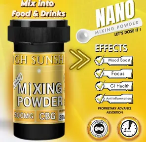 500mg CBG Nano Mixing Powder by High Sunshine Farms