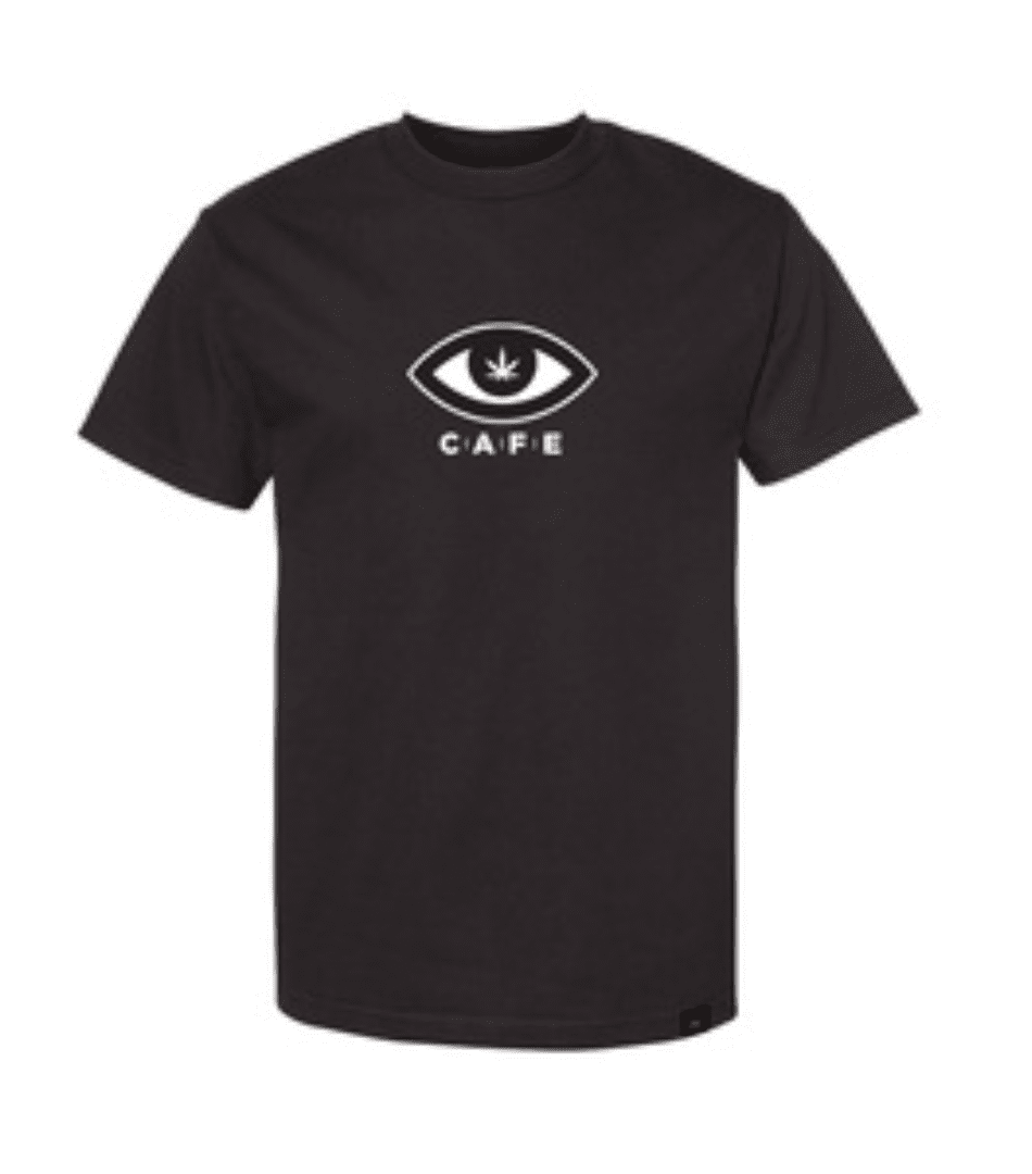 CAFE Eyes Unisex Black Tee (XS)