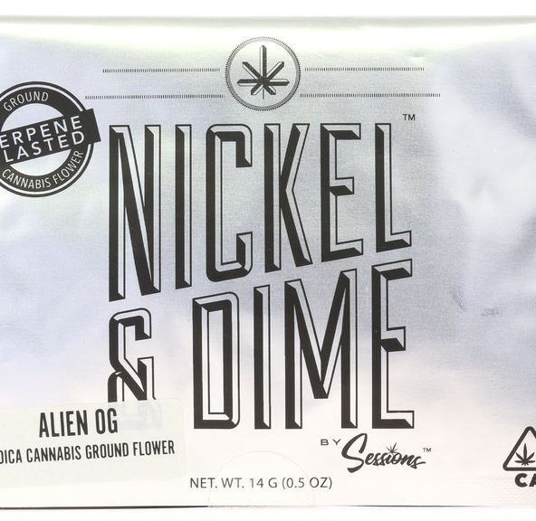 A. Sessions Nickel & Dime 14g Pre Ground Flower - Rollex OG (~15%)