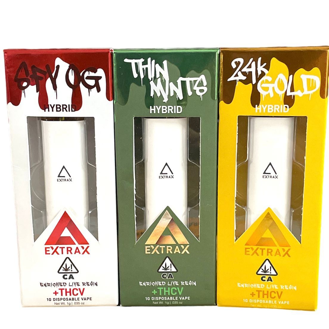 G. Extrax 1g THC Live Resin Disposable - SFV OG (H)