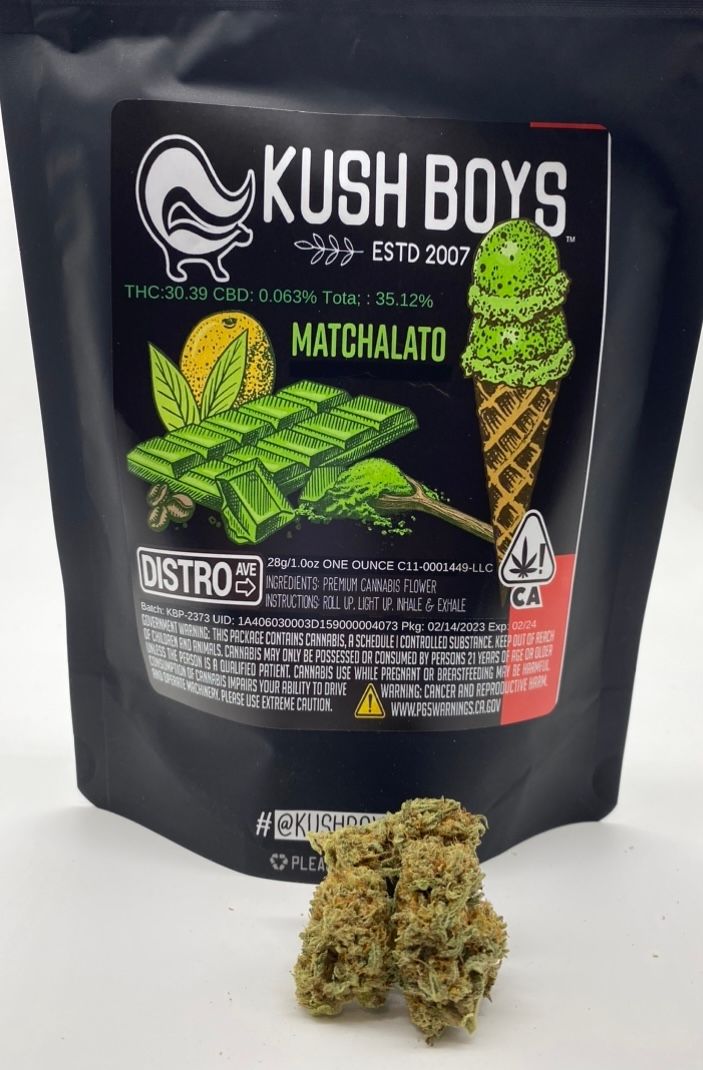 Matchalato (sativa) - 28g Flower (THC 30%) by Kush Boys