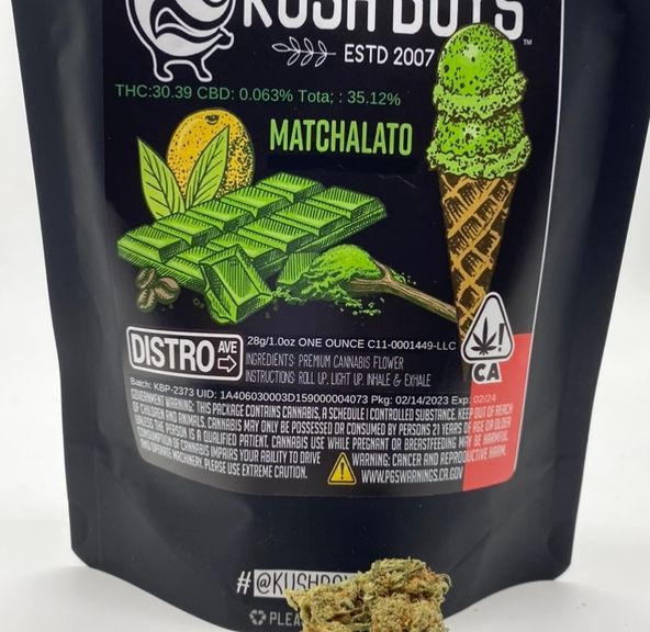 Matchalato (sativa) - 28g Flower (THC 30%) by Kush Boys