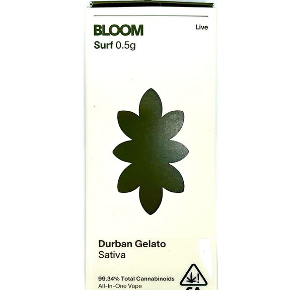 BLOOM - Live Resin - Durban Gelato - Disposable - 0.5g