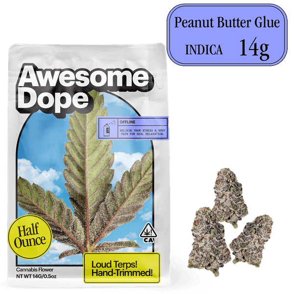 Awesome Dope | Flower | 14g | Smalls | Peanut Butter Glue
