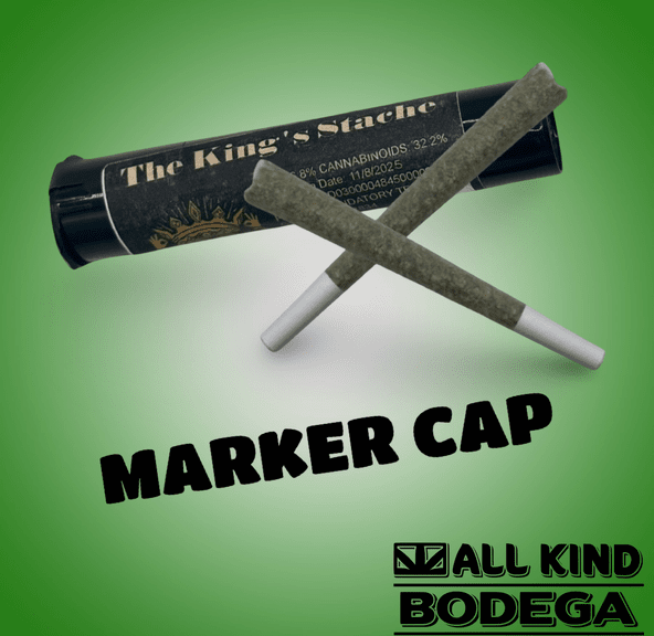Marker Cap .5g Preroll 2 Pack (total weight 1g) (@thekingsstache)