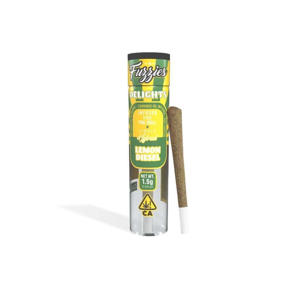 Fuzzies | Infused Preroll | 1.5g | Delights | Lemon Diesel
