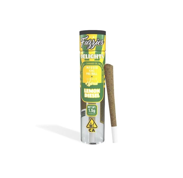 Fuzzies | Infused Preroll | 1.5g | Delights | Lemon Diesel