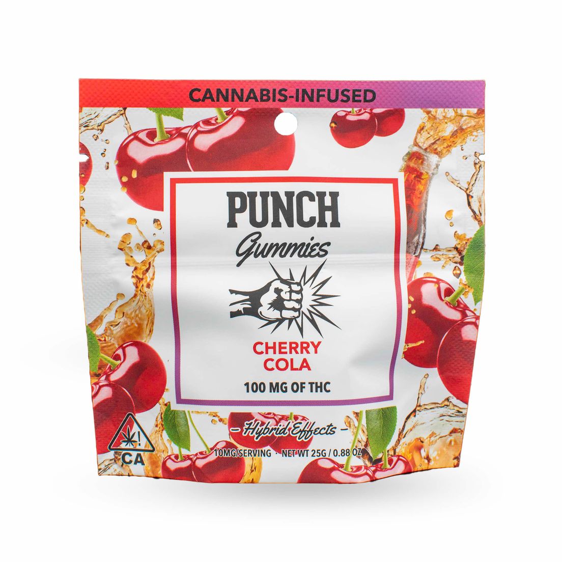 Punch Edibles & Extracts - Sugar Coated Gummies - Cherry Cola - 100 MG