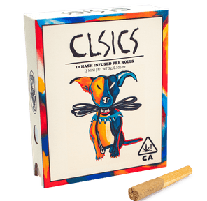 Abominable Snowman/ Lemon Kush Mintz, Hash Infused Prerolls, 10 pk, 22.6% - CLSICS