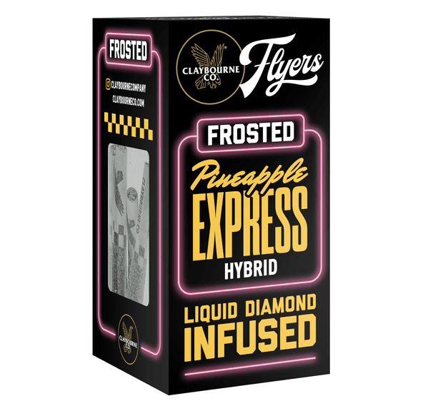 Claybourne | Infused Prerolls | 5 x .5g | Diamond Frosted | Pineapple Express