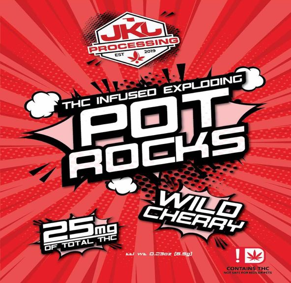 JKJ Pot Rocks Cherry 25mg